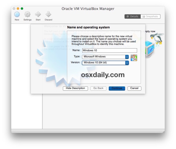 Mac os x yosemite iso for virtualbox windows 10